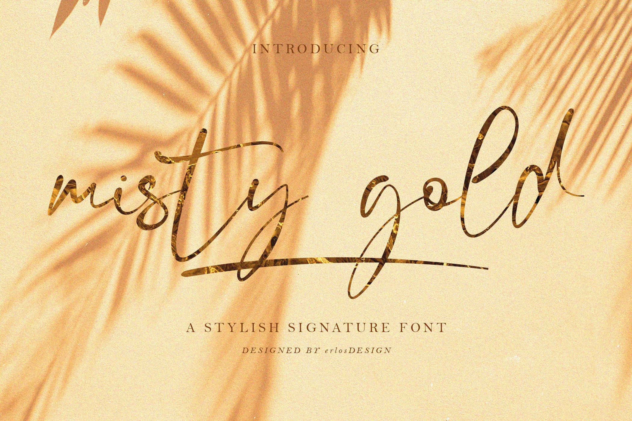 Misty Gold Font