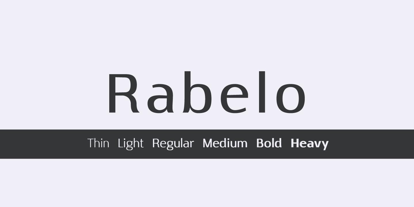 Rabelo Heavy Font