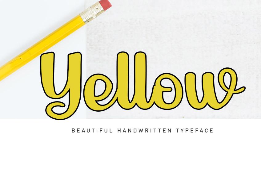 Yellow Font