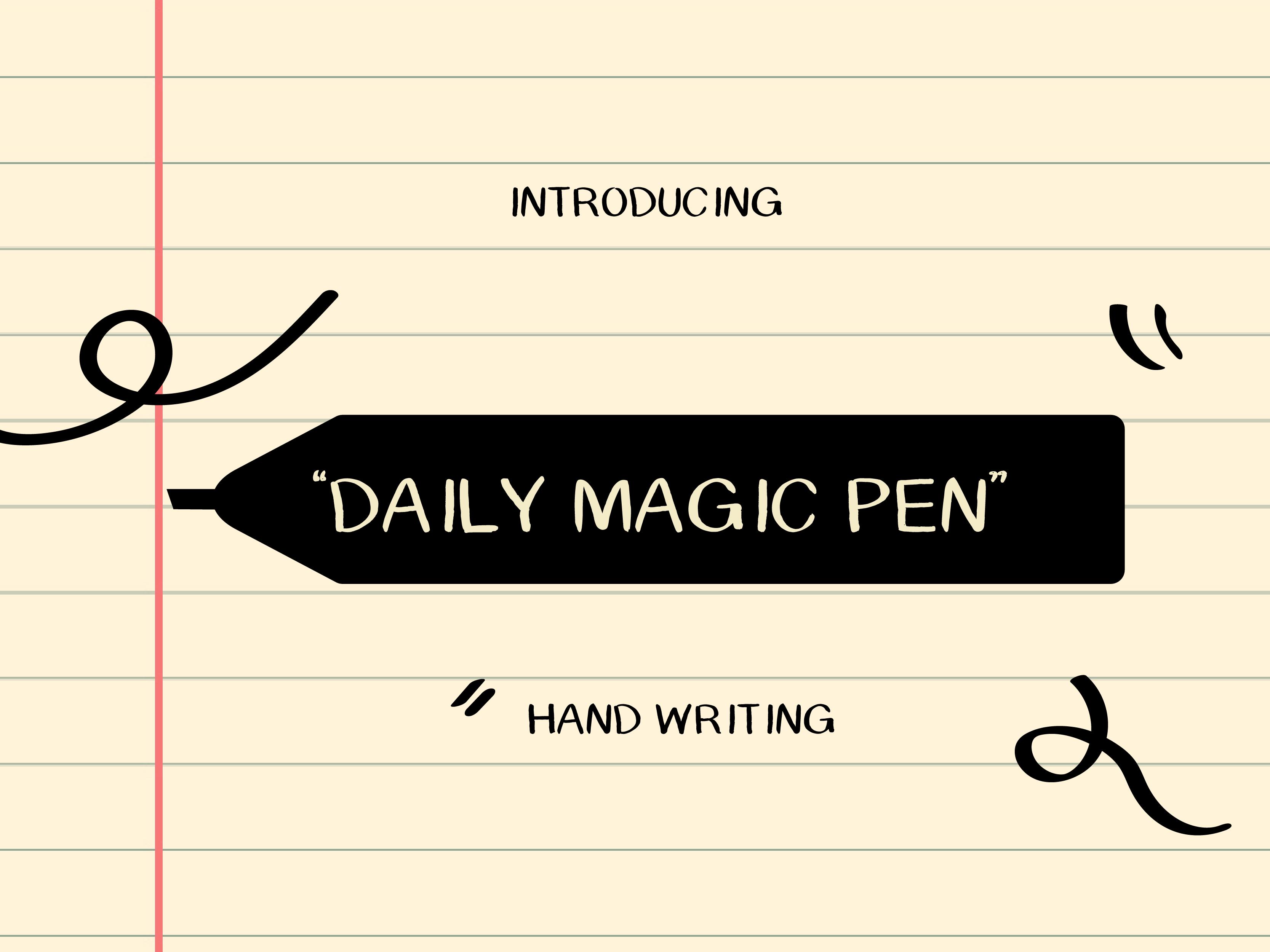 Daily Magic Pen Font