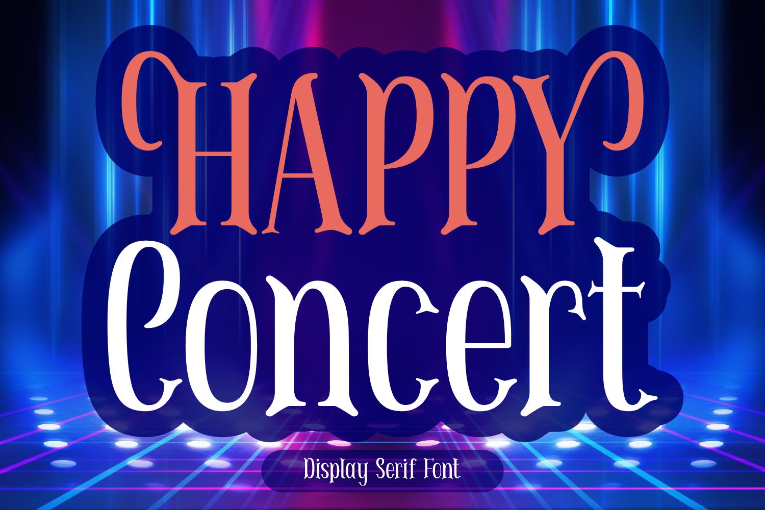 Happy Concert Font