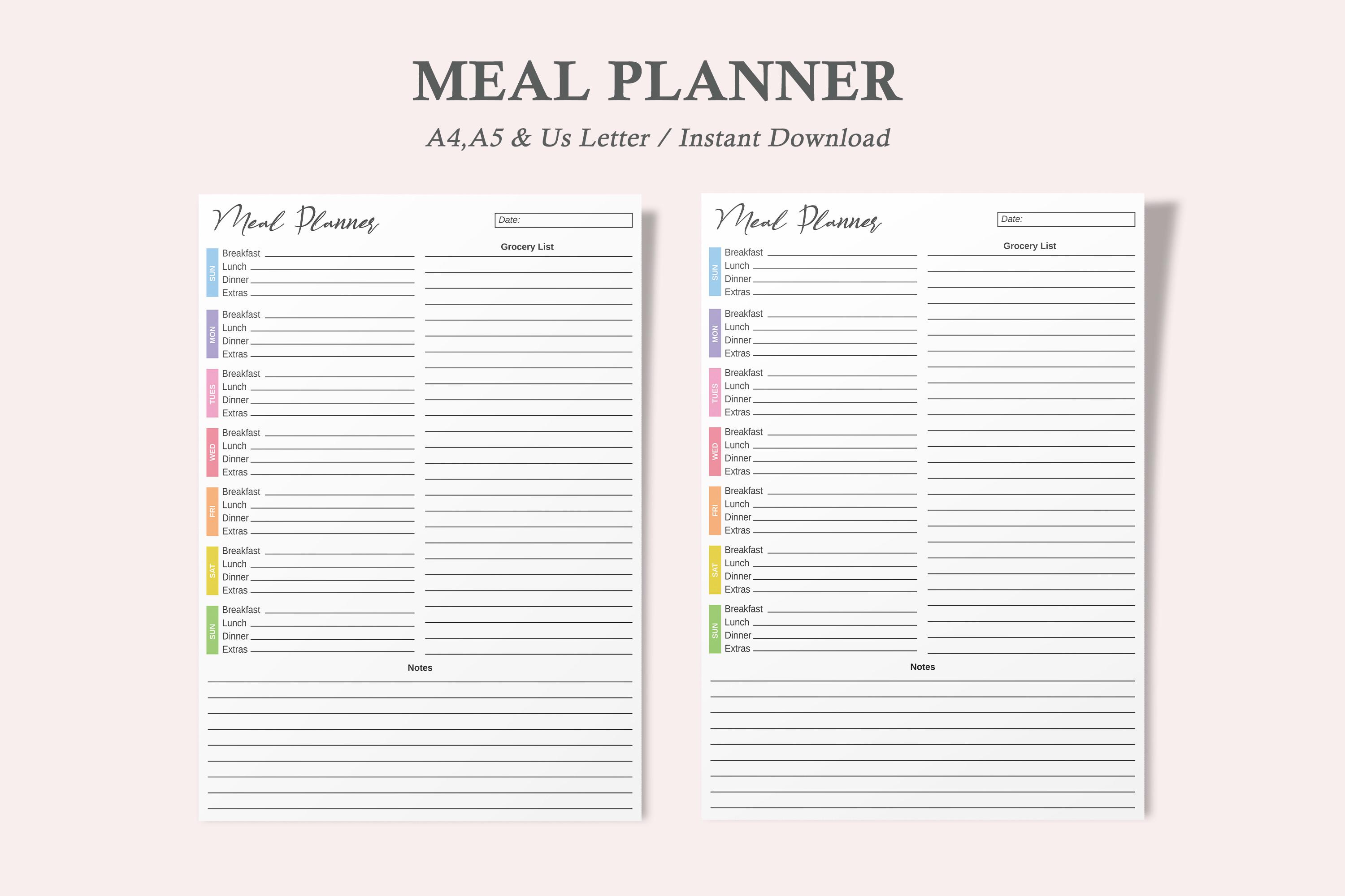 Meal Planner,Menu Planner,Food Planner