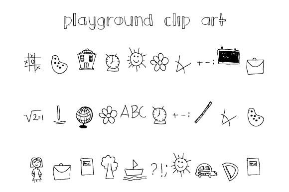 Playground Clip Art Font