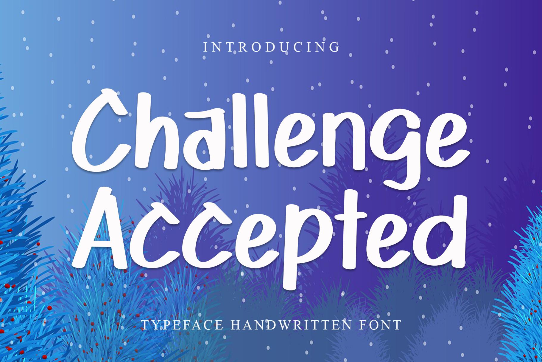Challenge Accepted Font