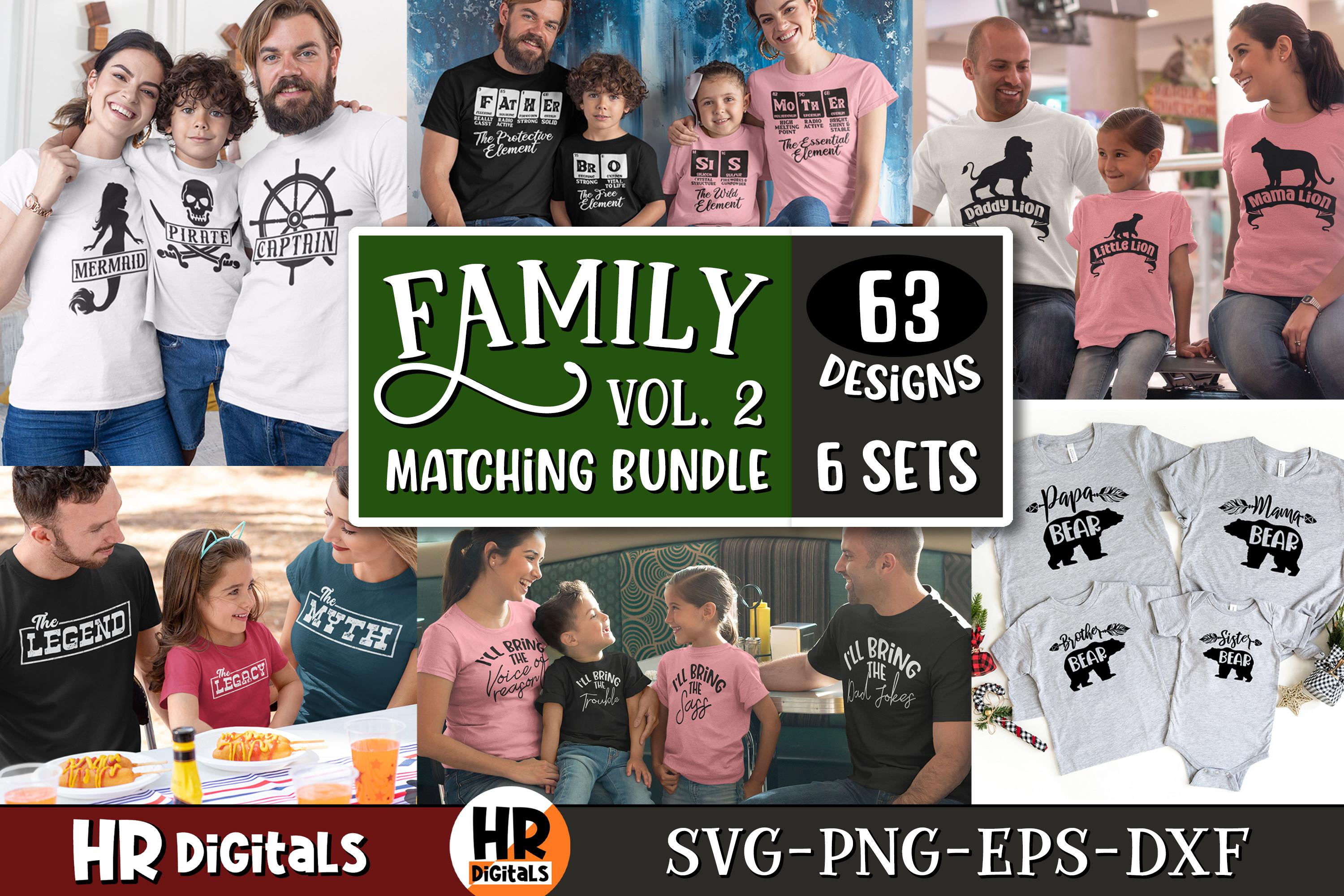 Funny Matching Family Outfit SVG Bundle