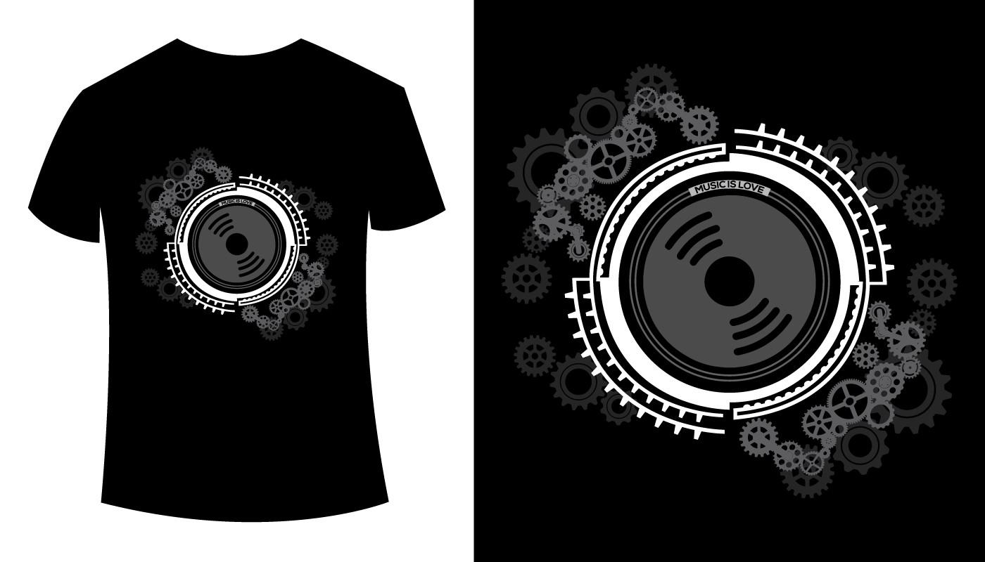 Music T Shirt Design Vector