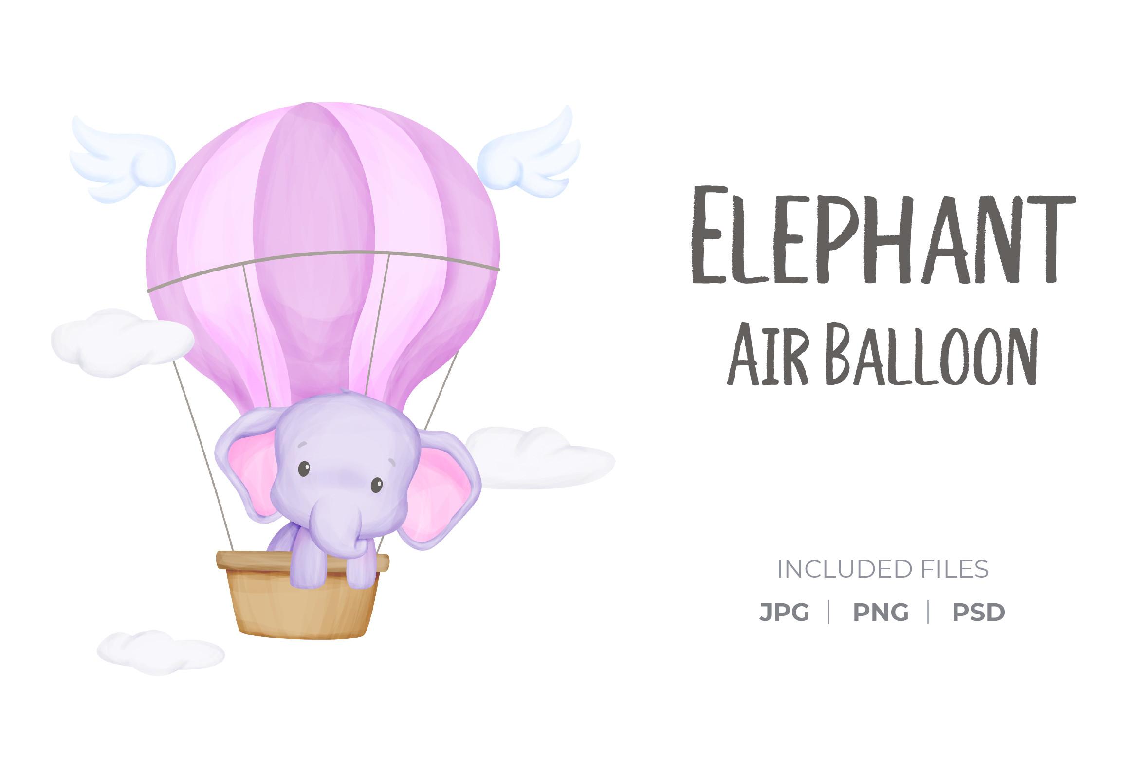 Elephant and Air Balloon