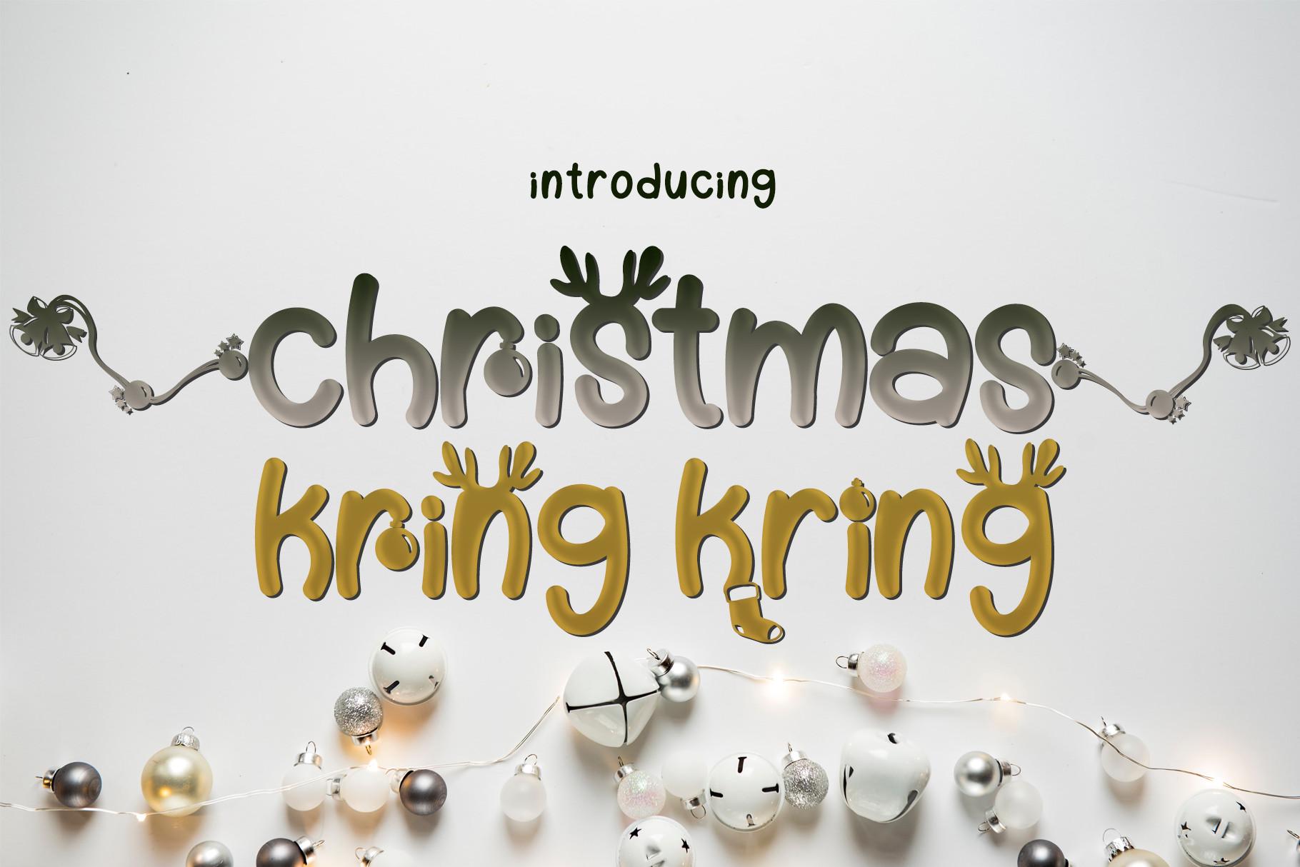 Christmas Kring-kring Font