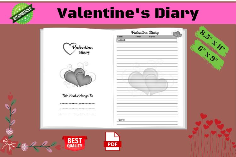 Valentine's Journal Diary Book