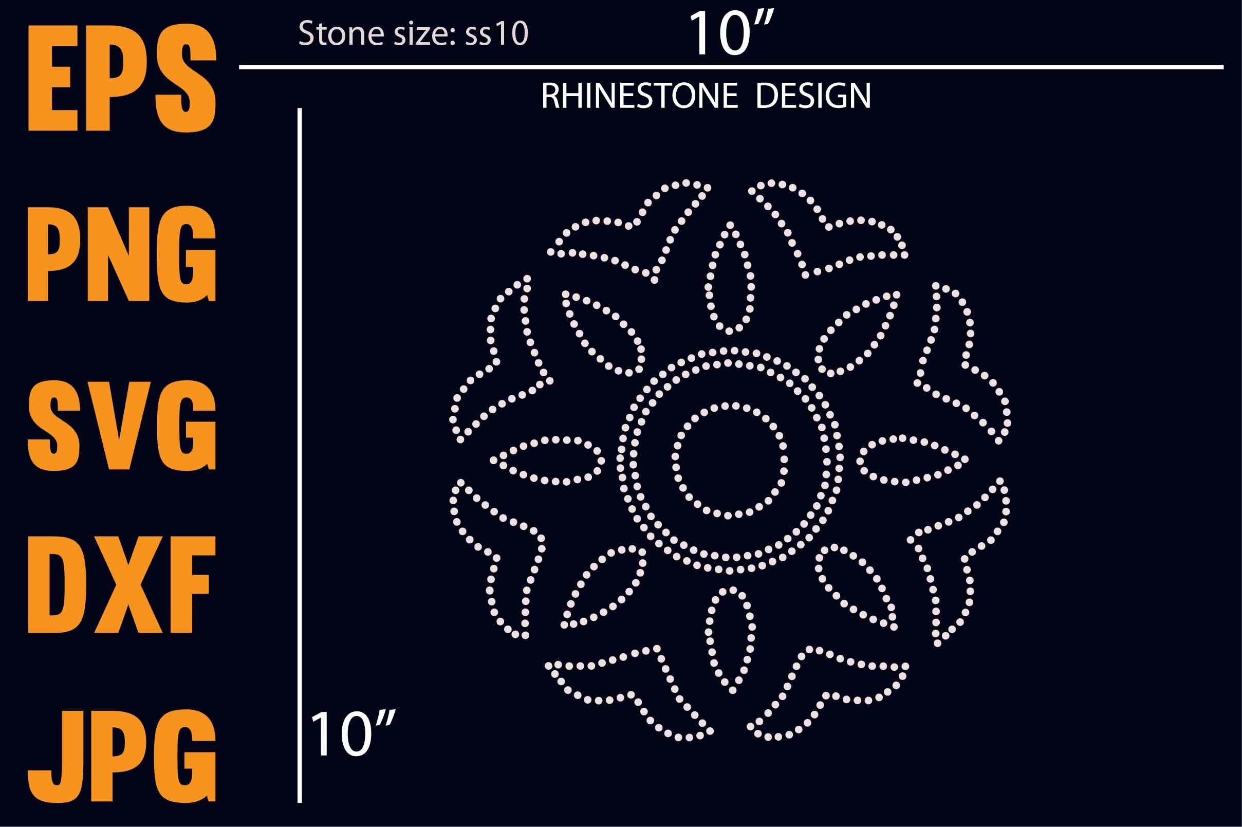 Rhinestone Pattern Template Design