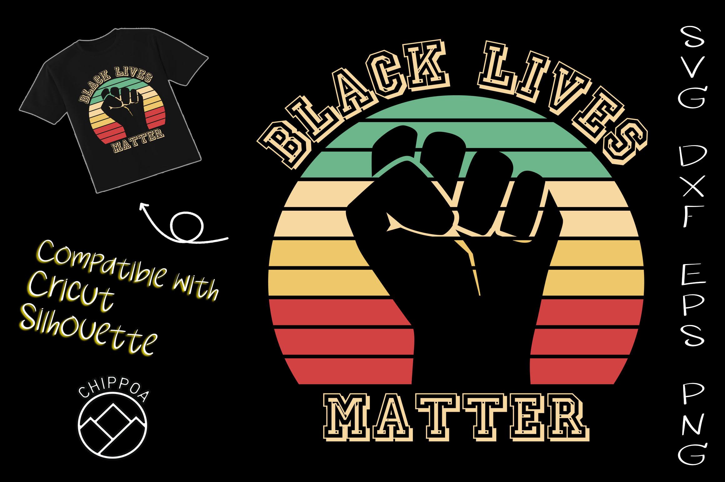 Black Lives Matter Retro BLM