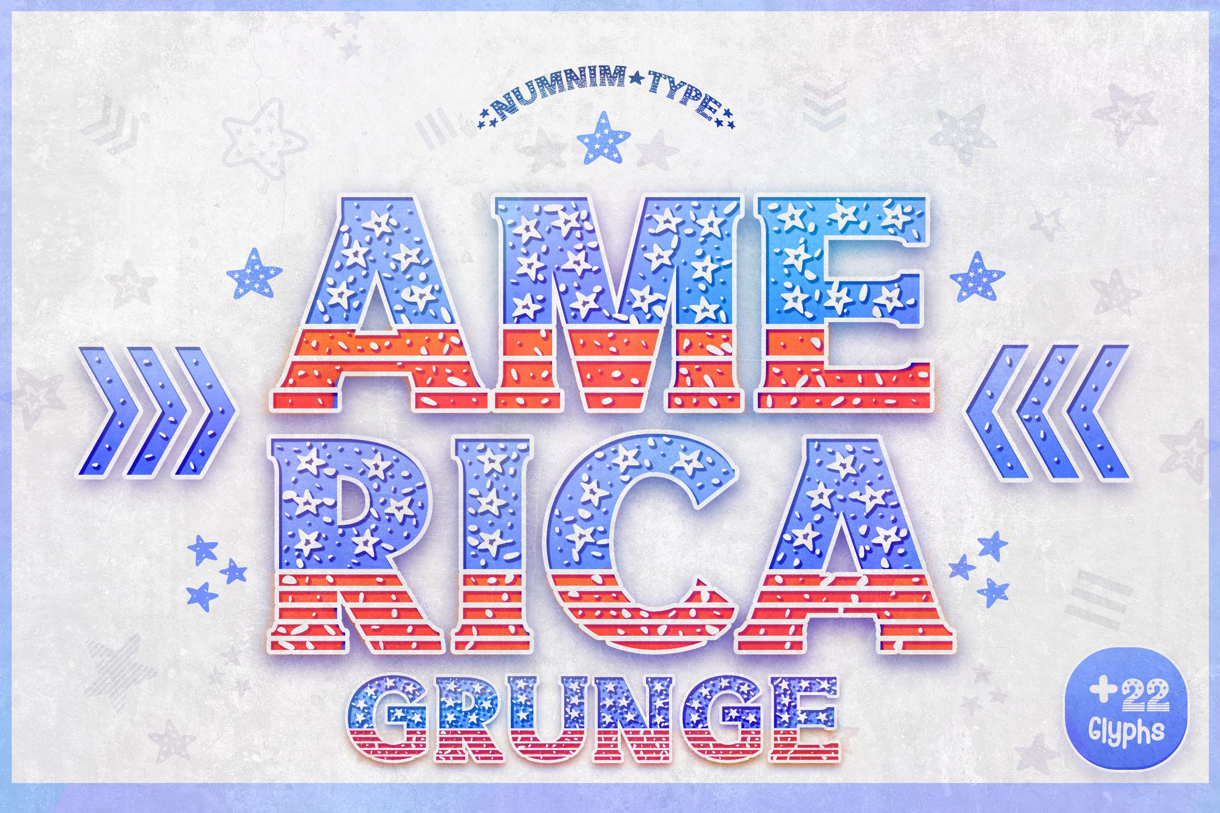 America Grunge Font