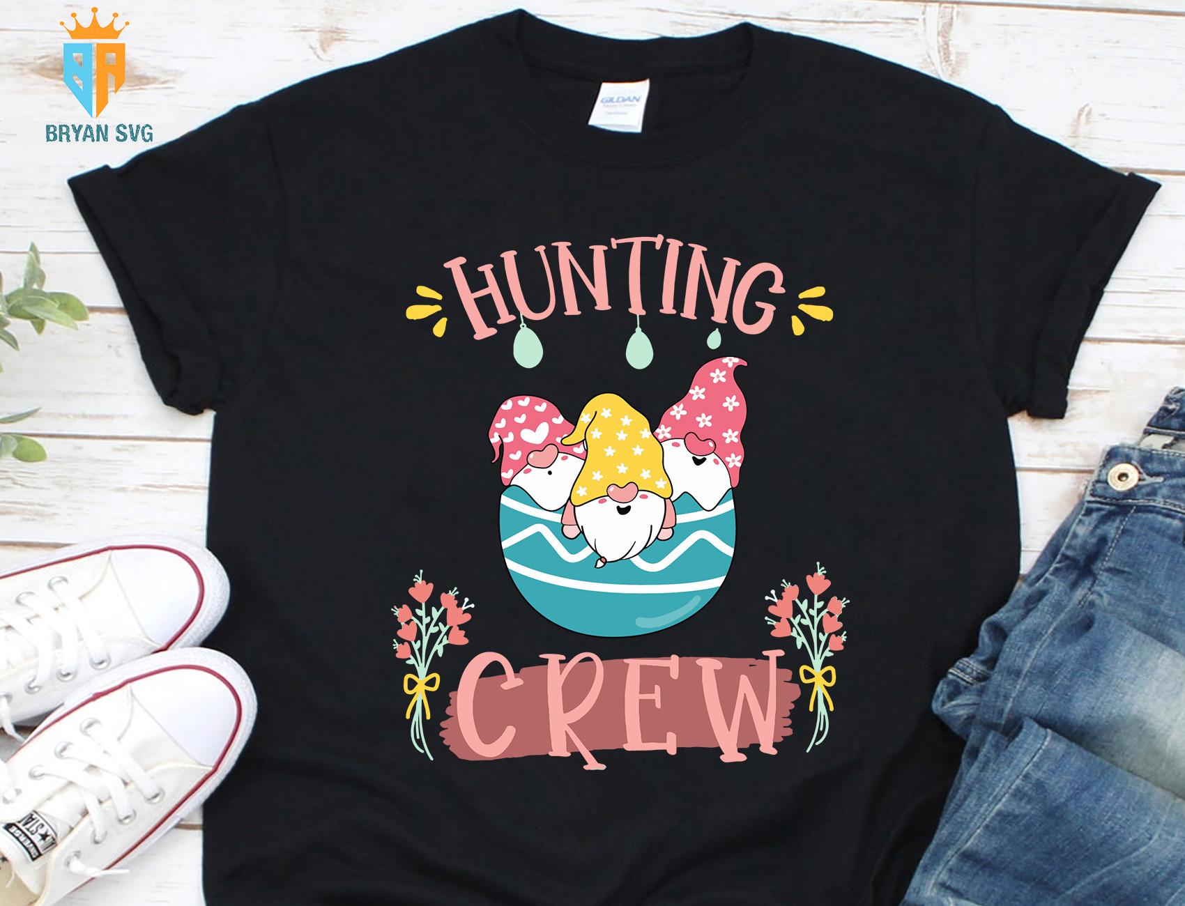 Easter Gnomes Hunting Crew Svg