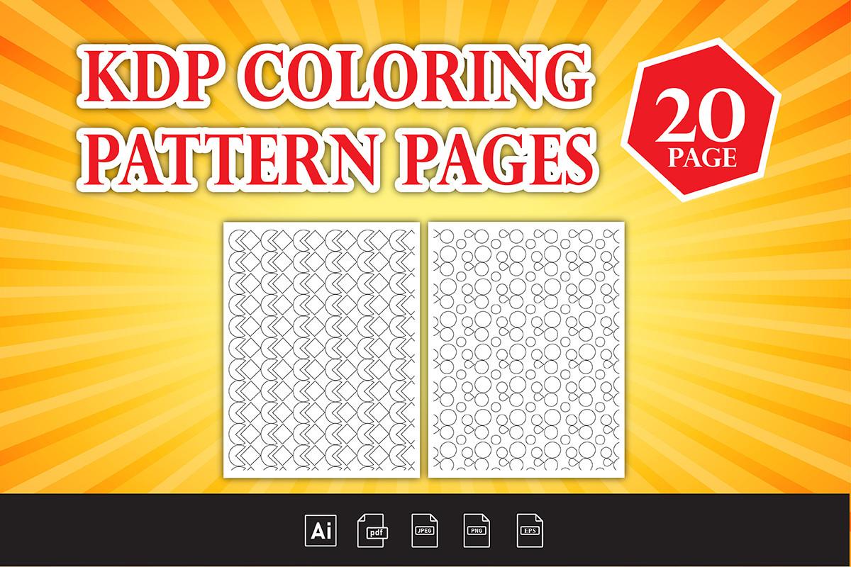 20 KDP Coloring Pattern Pages - KDP