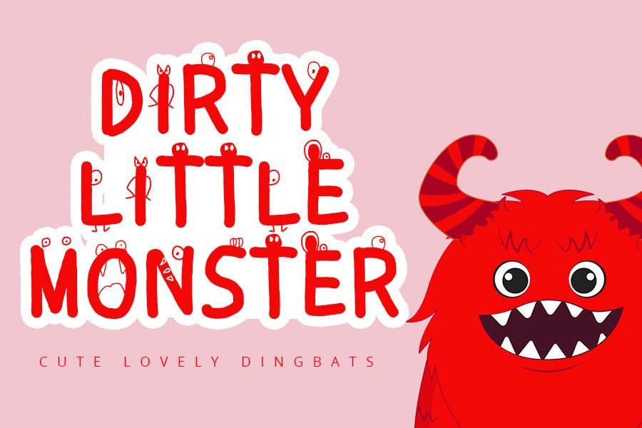 Dirty Little Monster Font