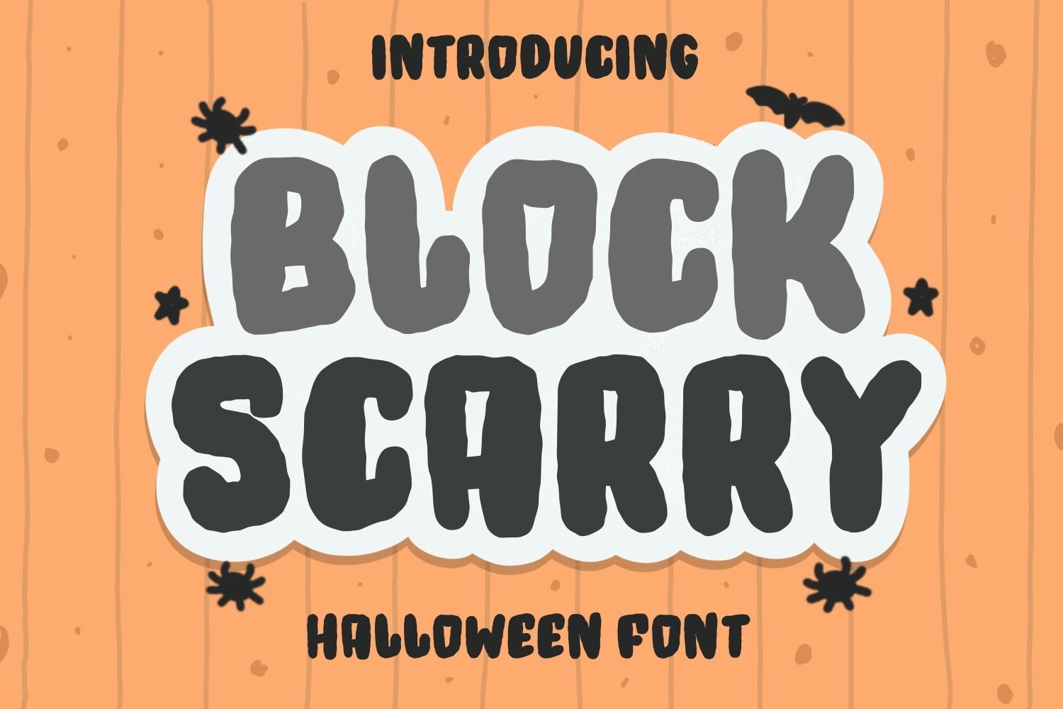 Block Scarry Font