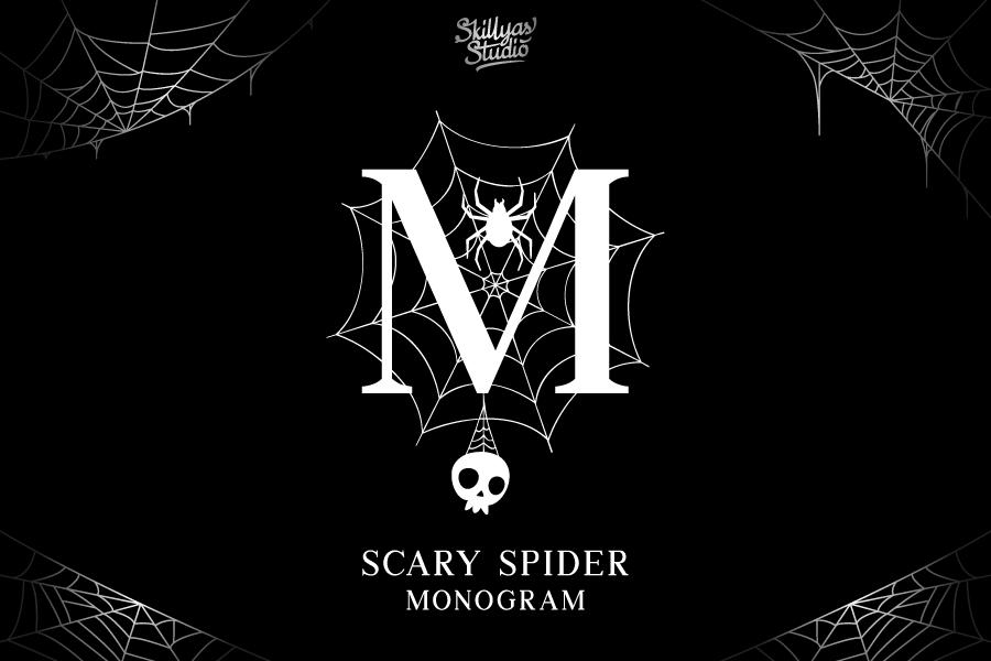Scary Spider Monogram Font