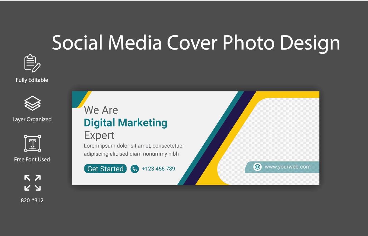 Digital Marketing Social Media Cover Pho