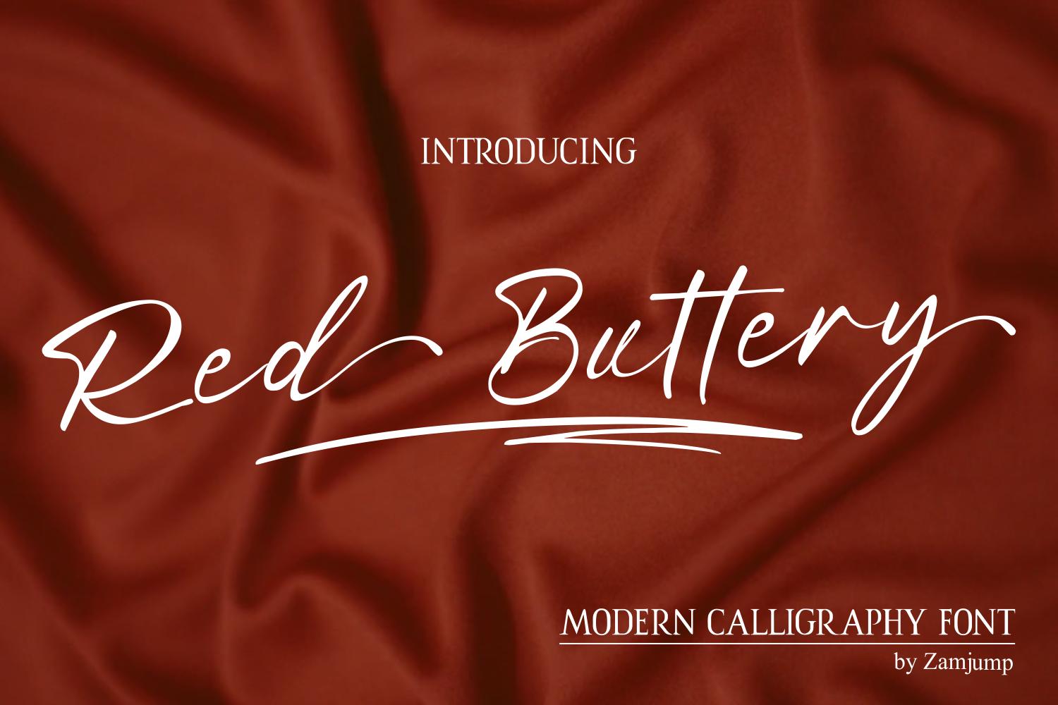 Red Buttery Font