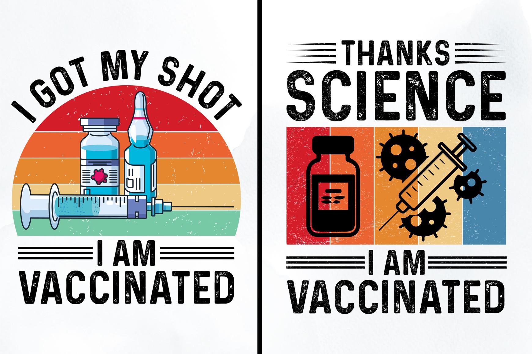 Vintage Retro Sunset T-Shirt-Vaccinated