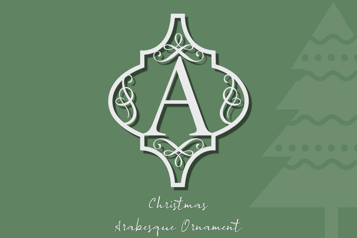 Arabesque Christmas Ornament Font