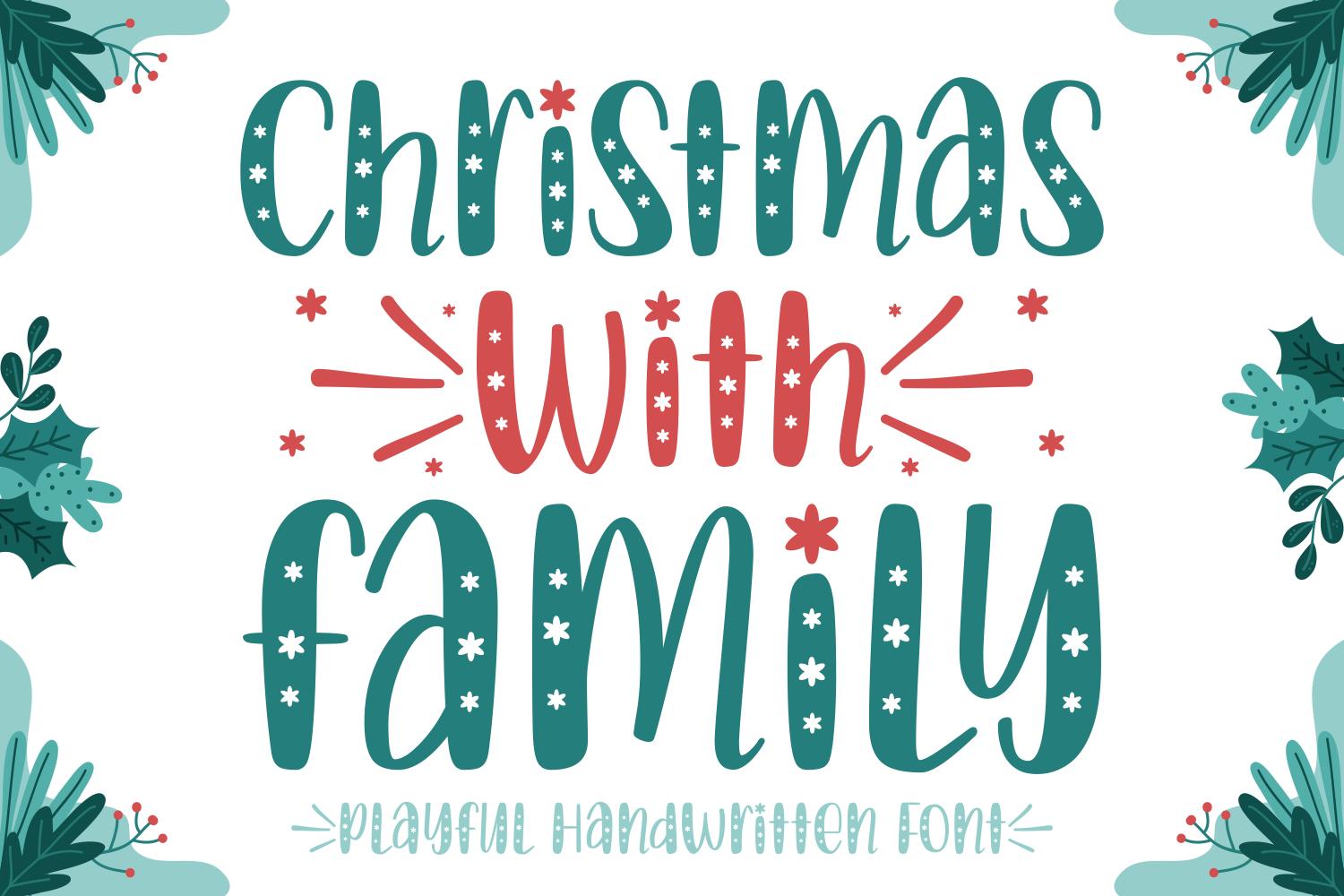 Christmas with Family Font