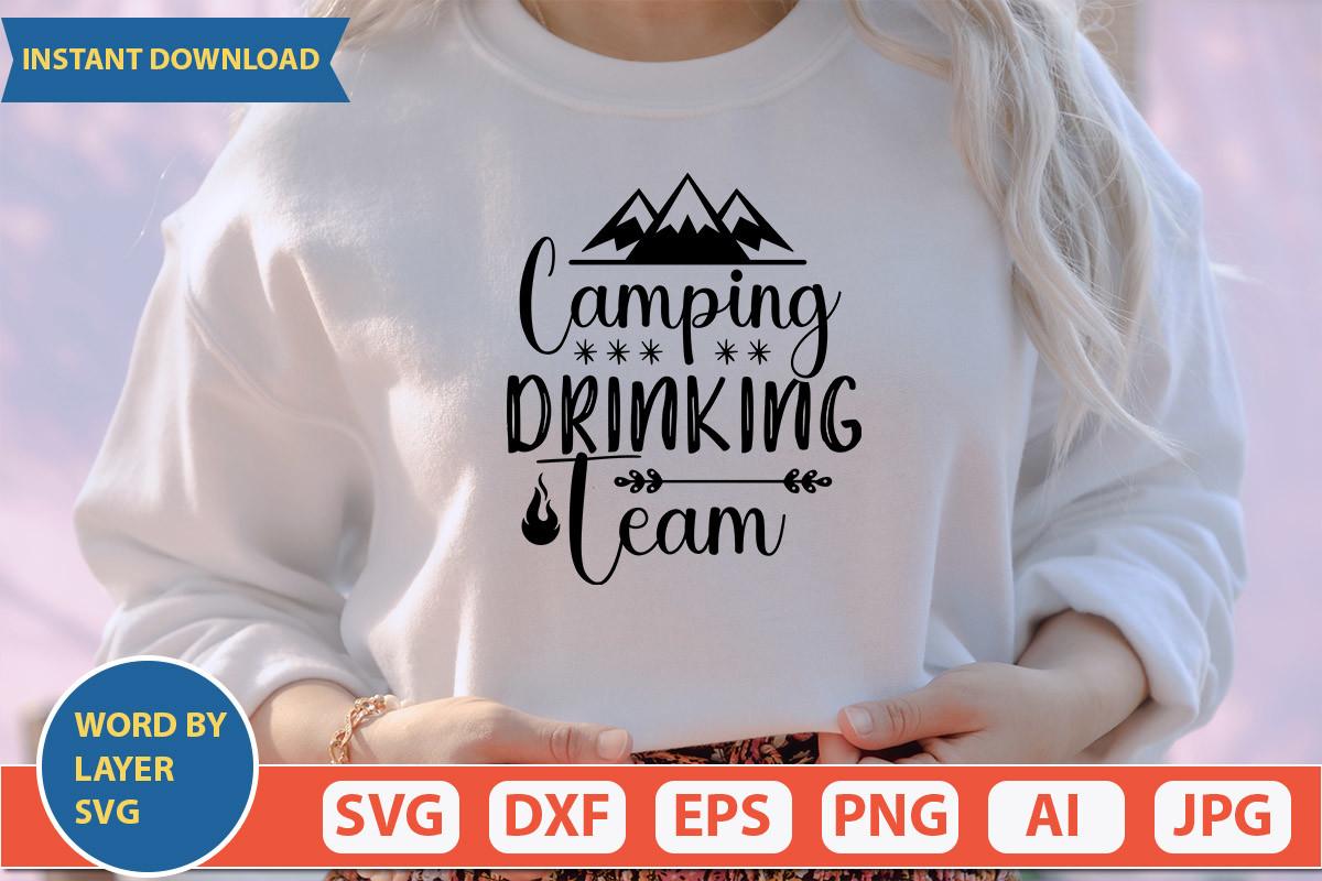 Camping Drinking Team Svg Design
