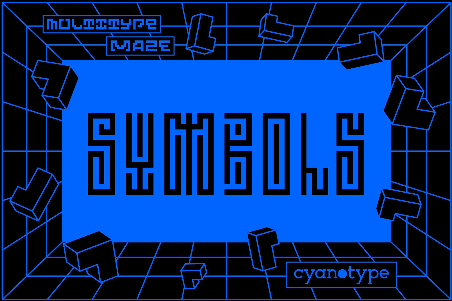 MultuType Maze Symbols Font