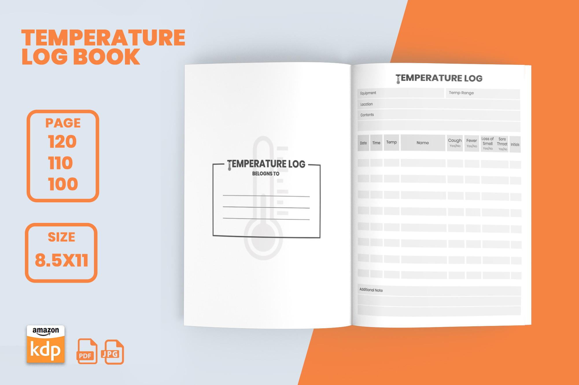Temperature Log Book KDP Interior Design