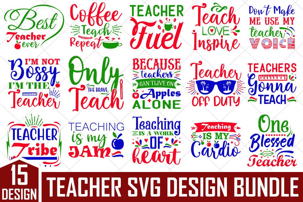 Teacher Svg Designs Bundle