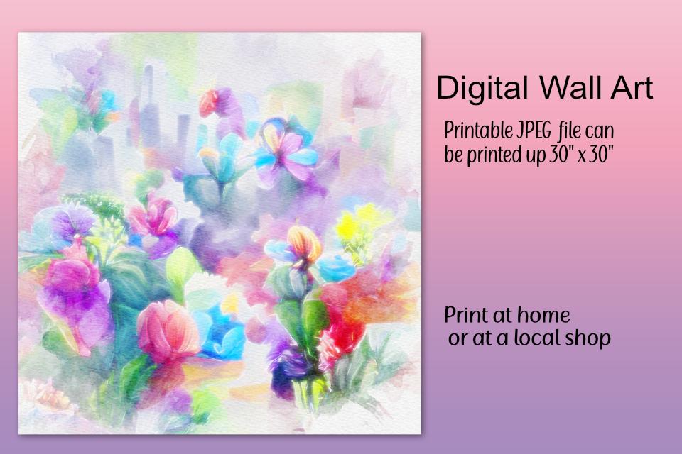 Digital Wall Art-Floral Printable Design