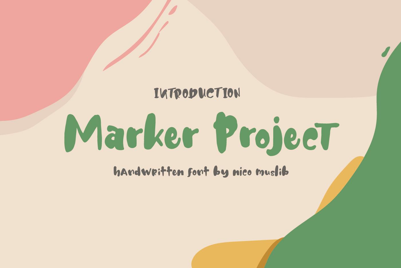 Marker Project Font
