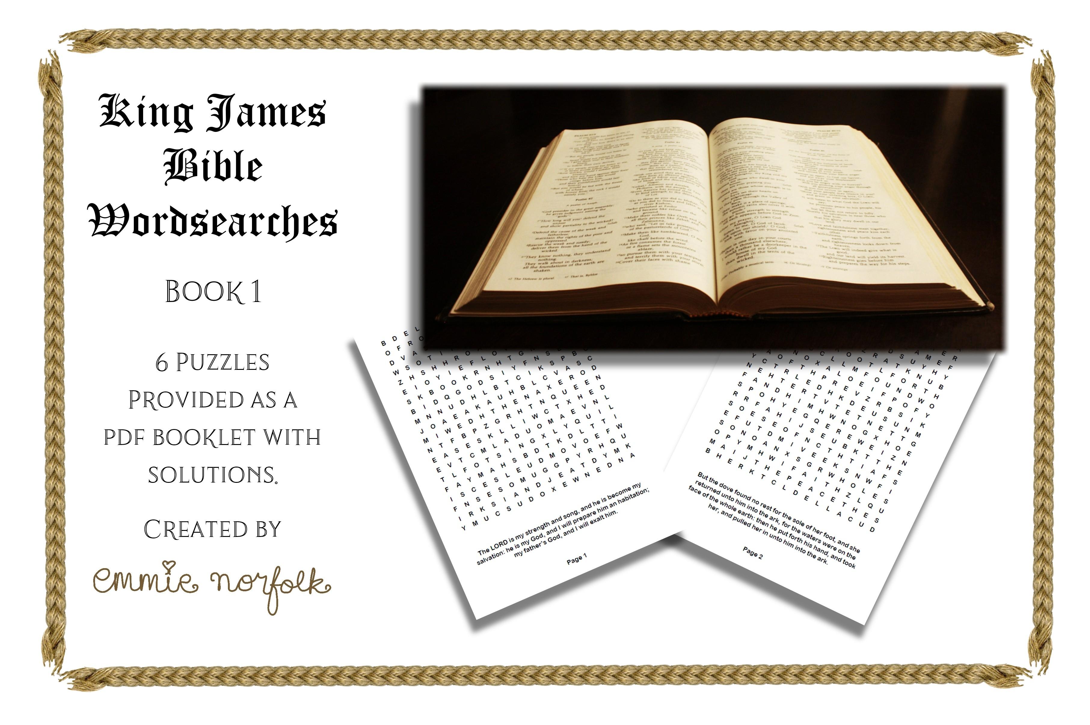King James Bible Wordsearches -- Book 1