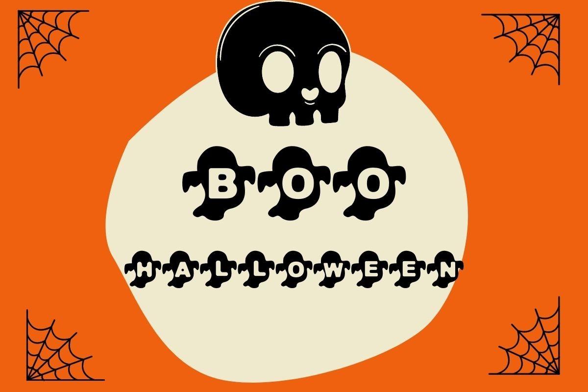 Boo Ghost Halloween Font