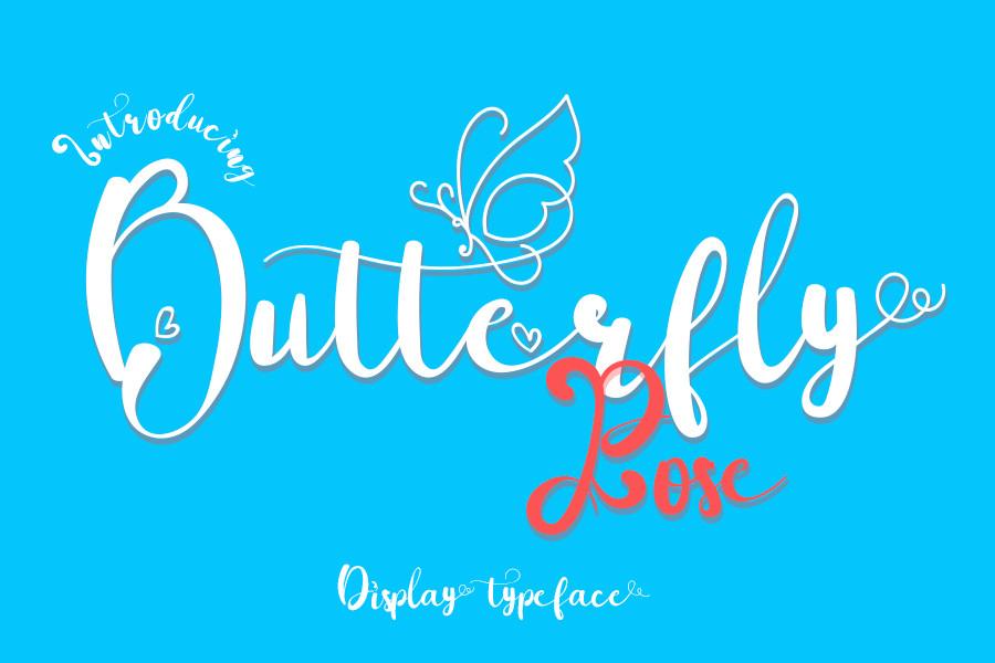 Butterfly Rose Font