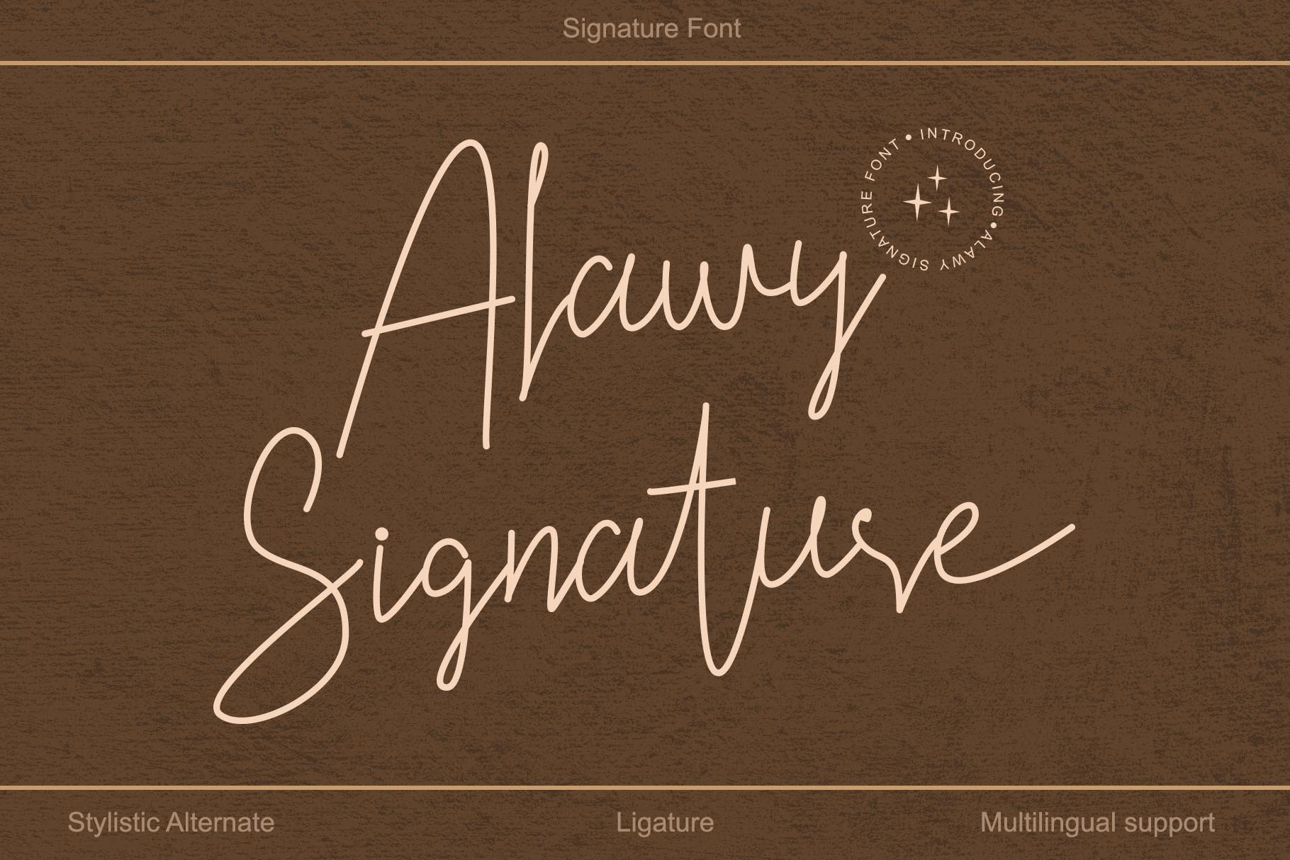 Alawy Signature Font