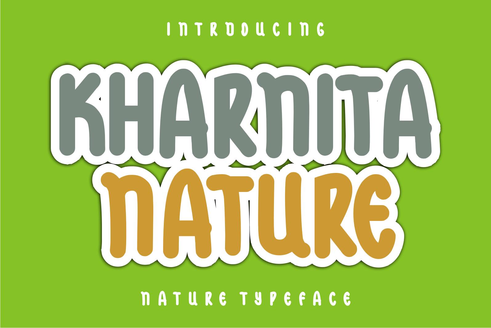 Kharnita Nature Font