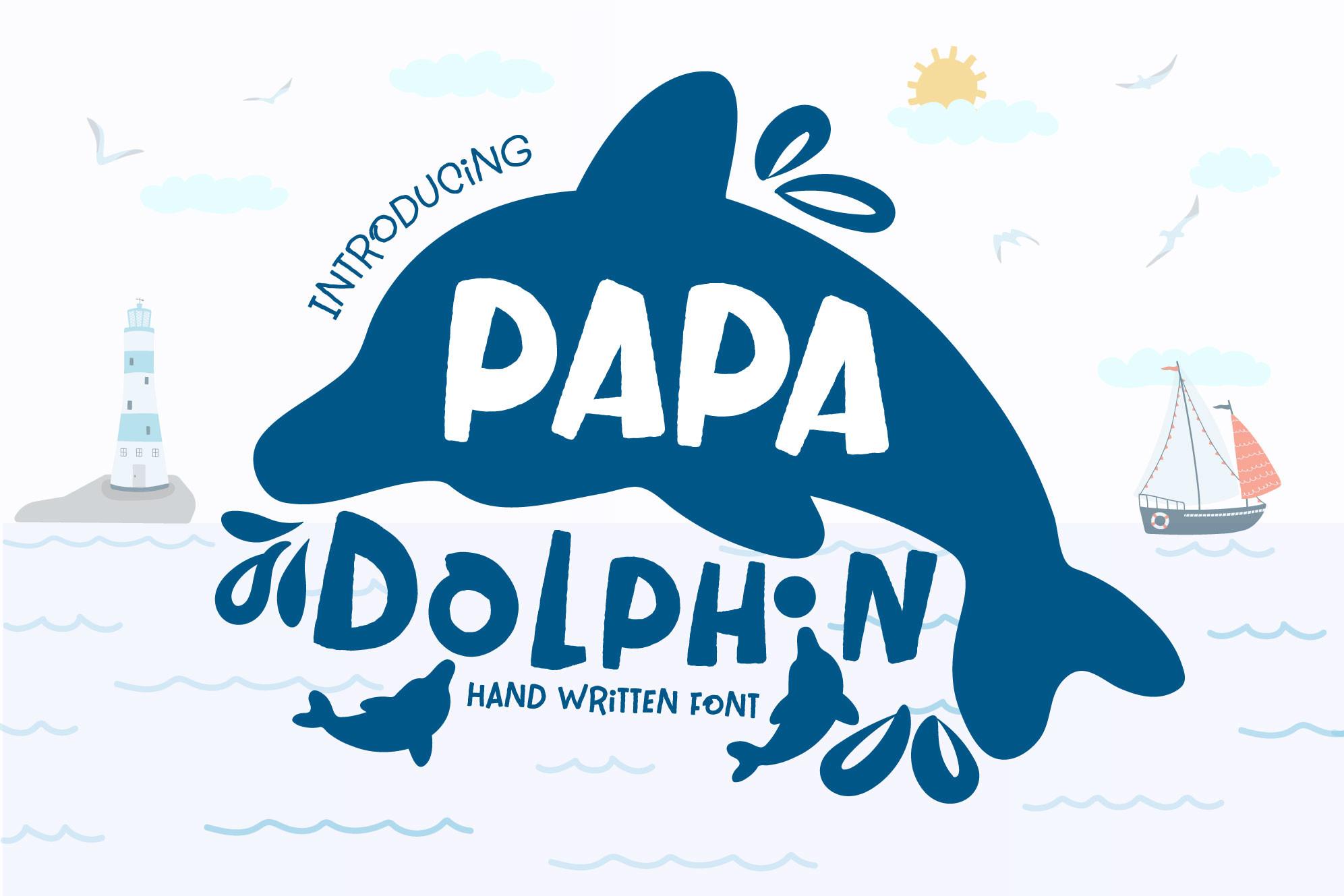 Papa Dolphin Font
