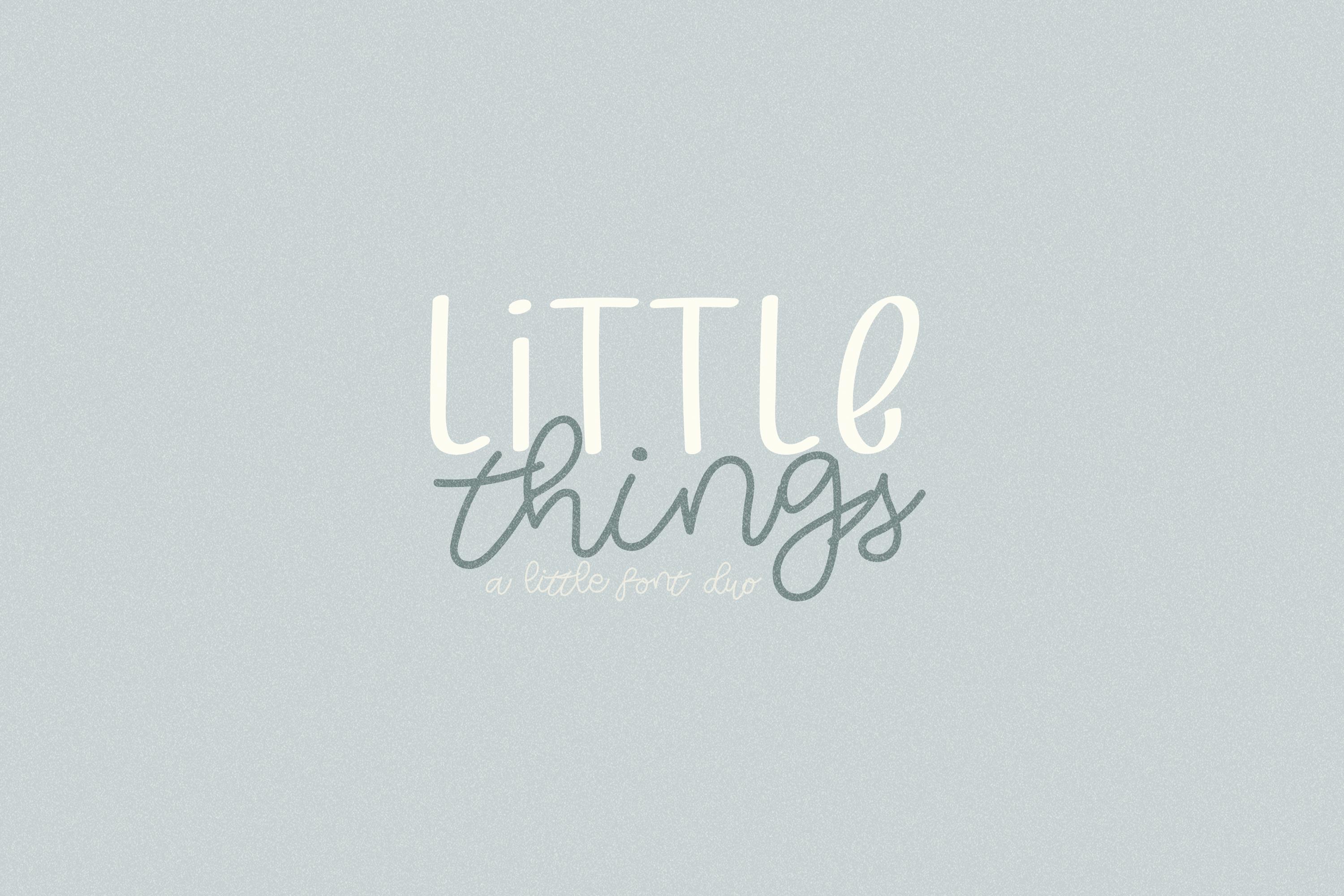 Little Things Duo Font