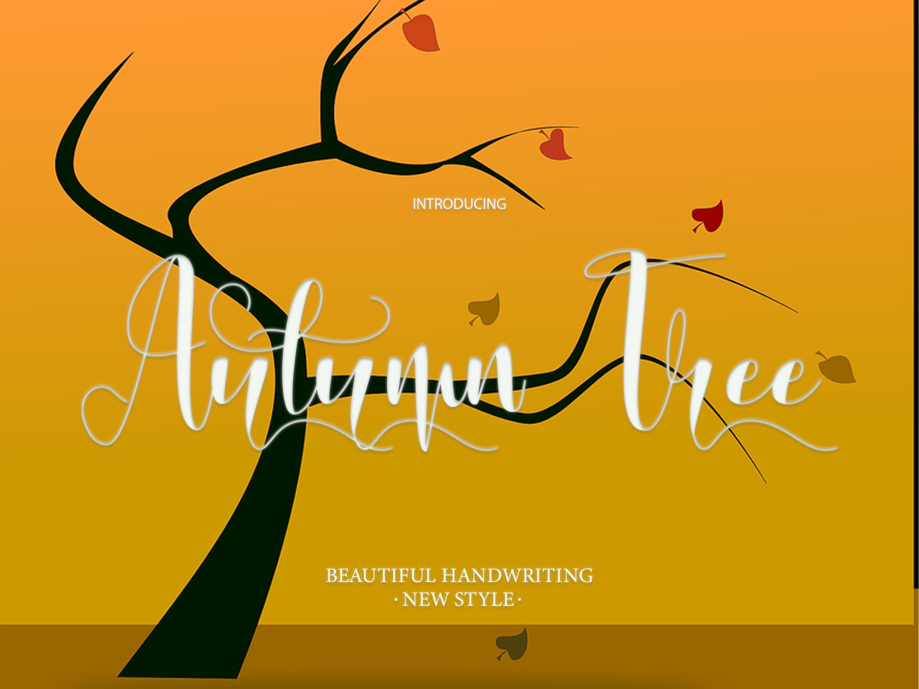 Autumn Tree Font