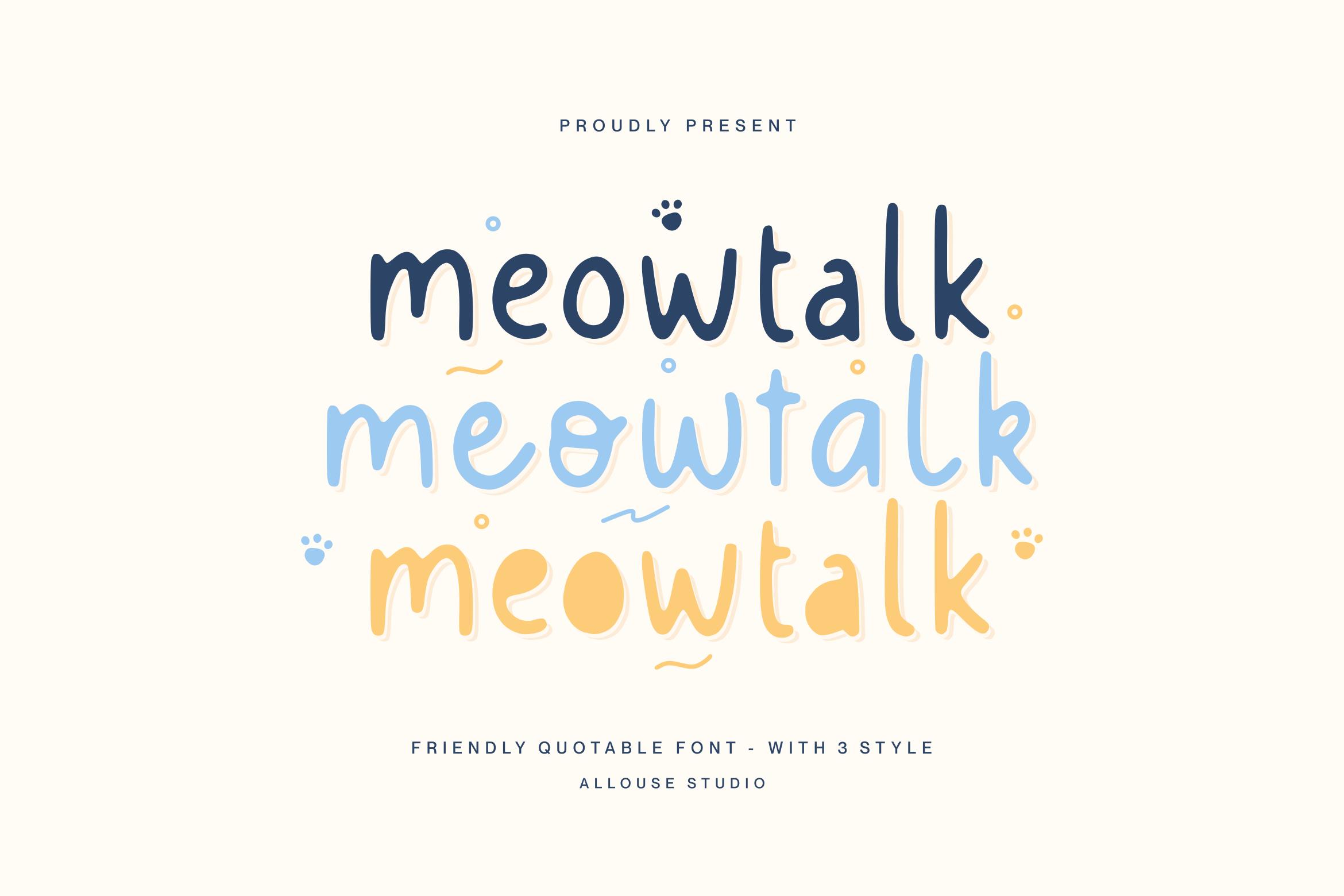 Meowtalk Font