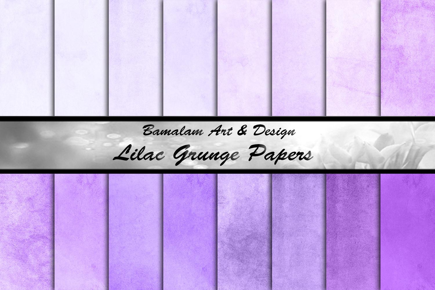 16 Lilac Grunge Papers