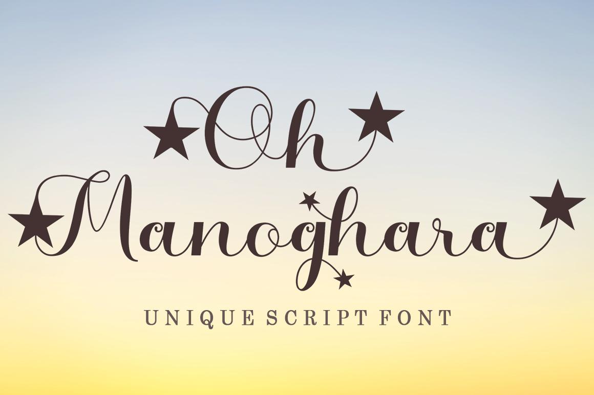 Oh Manoghara Font