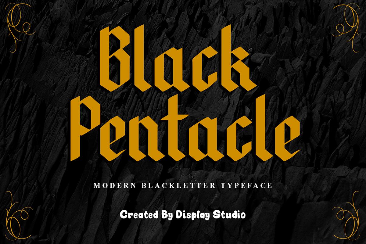 Black Pentacle Font
