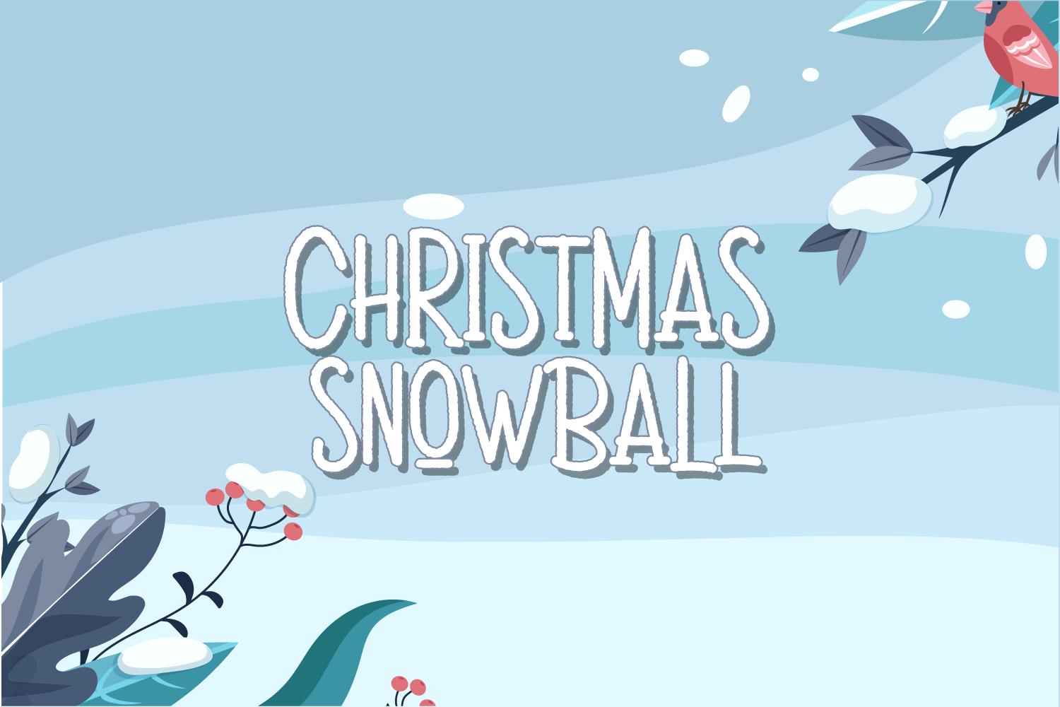 Christmas Snowball Font