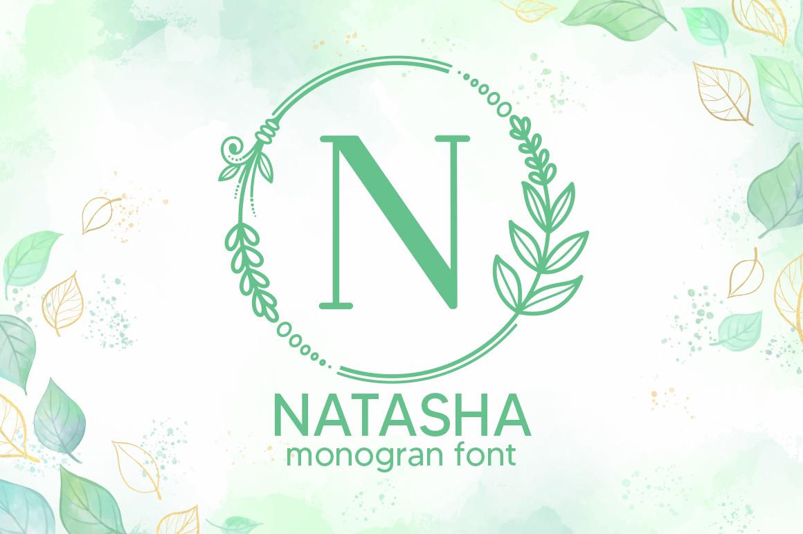 Nathasa Monogram Font
