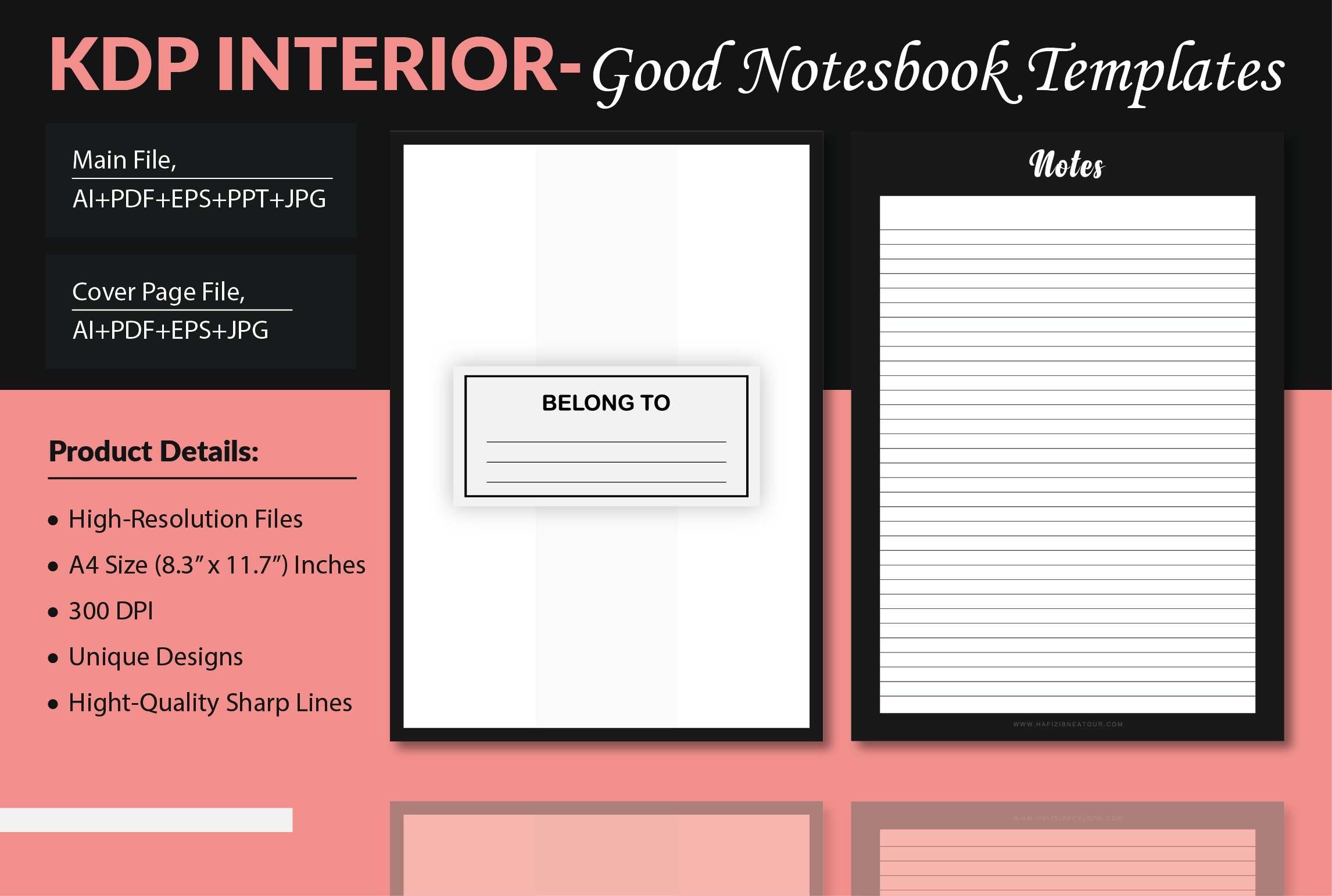 Good Notebook Template - KDP Interior