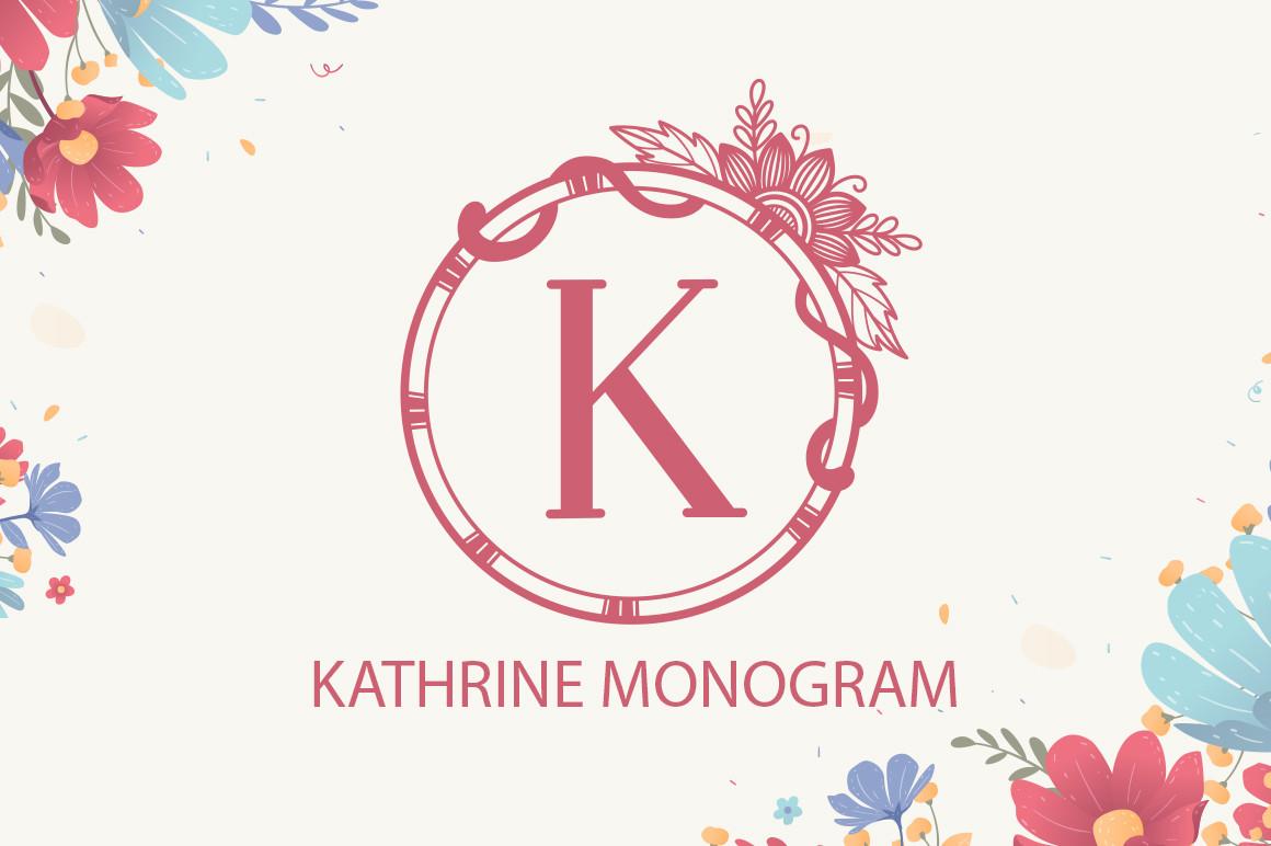 Kathrine Monogram Font