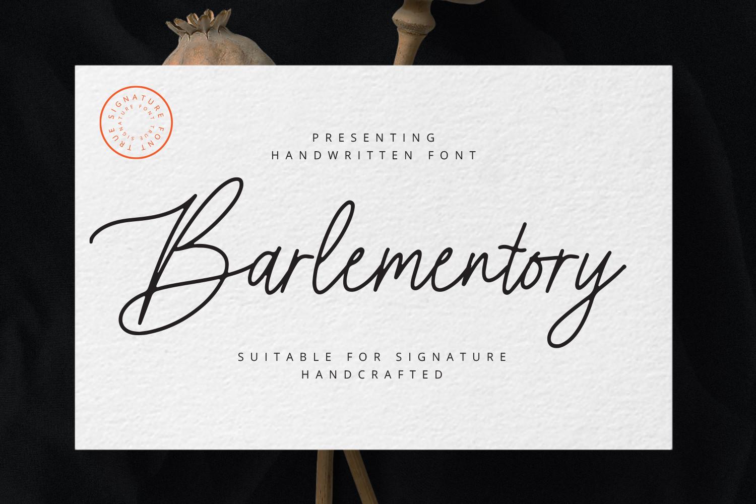Barlementory Font