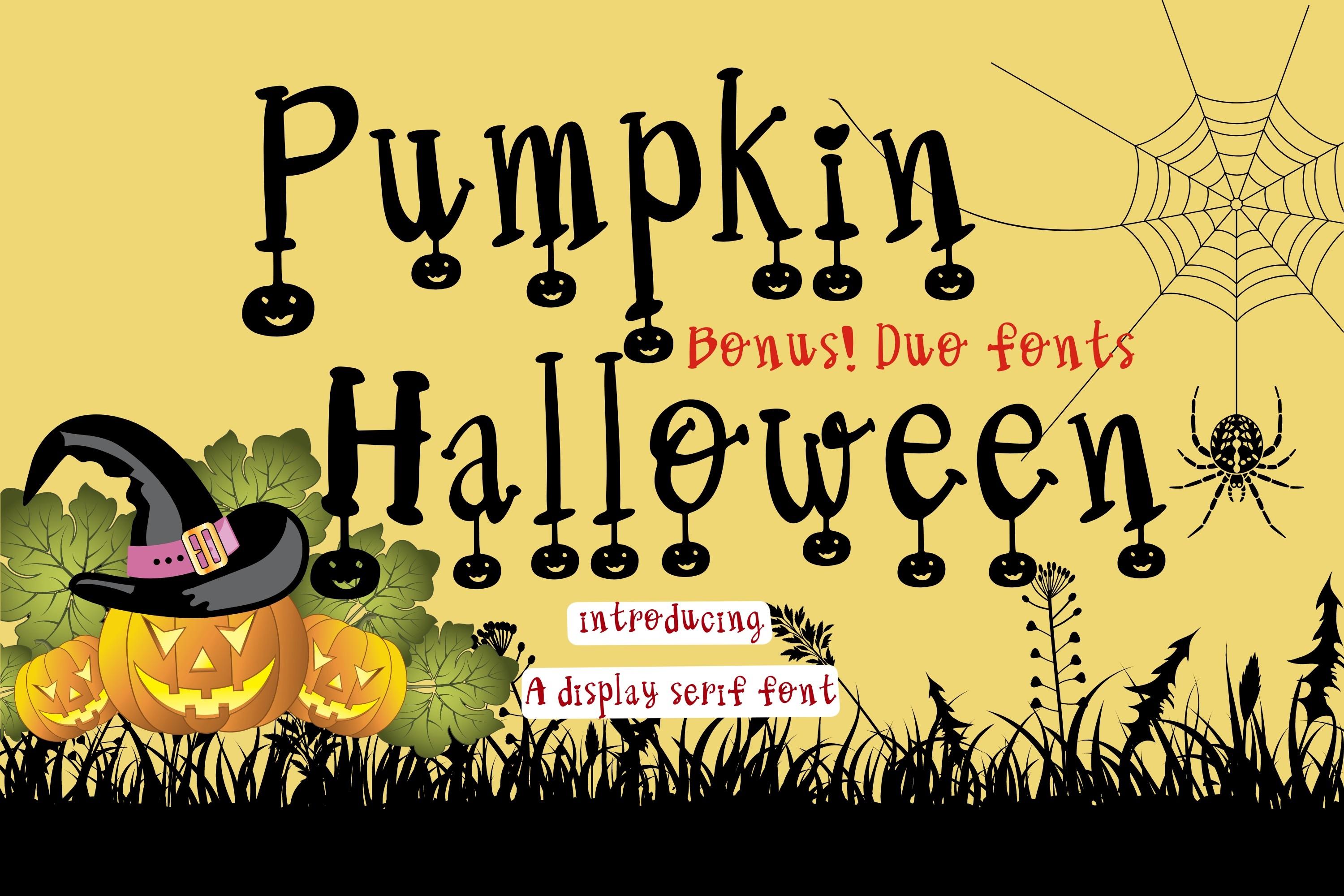 Pumpkin Halloween Font